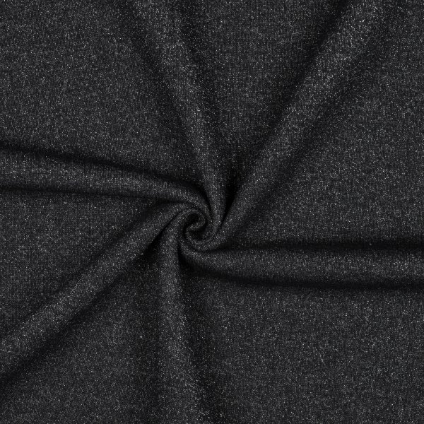 Sweat Lurex 010 Schwarz Silber