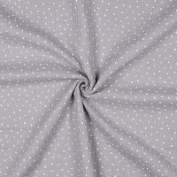 Double Gauze Little Dots 003 Grey