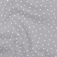 Double Gauze Little Dots 003 Grey