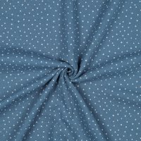 Double Gauze Little Dots 012 Blue