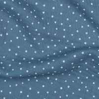 Double Gauze Little Dots 012 Blue