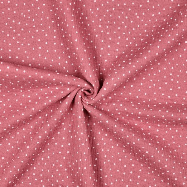 Double Gauze Little Dots 024 Blush