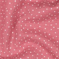 Double Gauze Little Dots 024 Blush
