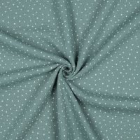 Double Gauze Little Dots 025 Old Green