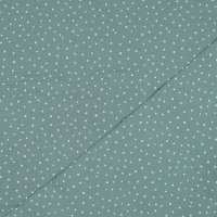 Double Gauze Little Dots 025 Old Green