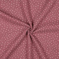 Double Gauze Little Dots 031 Rosewood