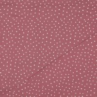 Double Gauze Little Dots 031 Rosewood