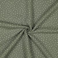 Double Gauze Little Dots 035 Pickle