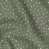 Double Gauze Little Dots 035 Pickle