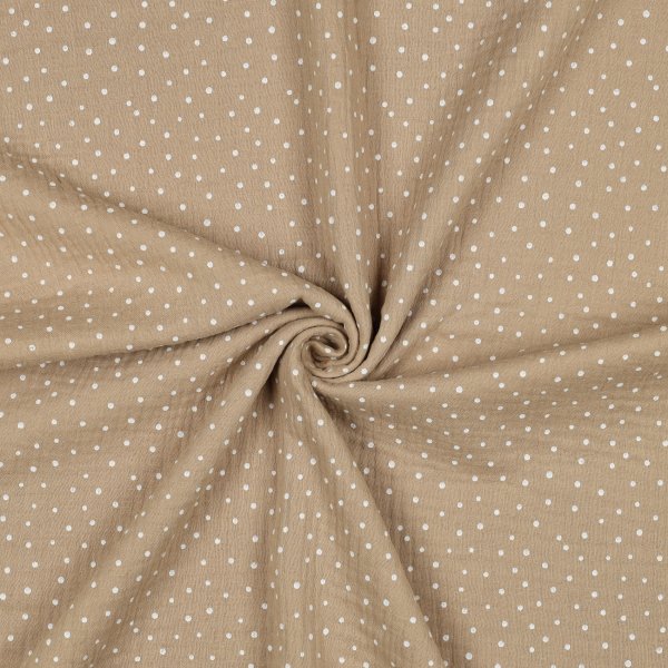 Double Gauze Little Dots 036 Beige