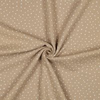 Double Gauze Little Dots 036 Beige