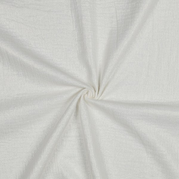 Double Gauze Foil 049 Off-White
