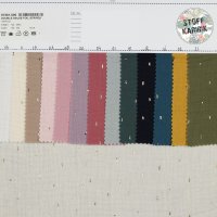 Double Gauze Foil Stripes 002 Ochre/Gold
