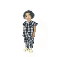 Double Gauze Double Sided Checks 031 Grape