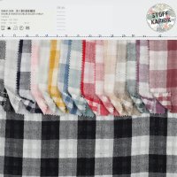 Double Gauze Double Sided Checks 031 Grape