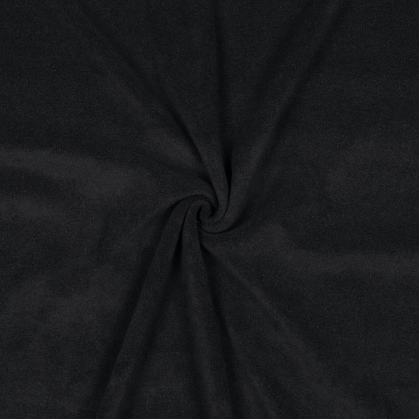 Stretch Towelling 011 Schwarz