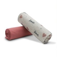 Glitzer Herzen Ecru Set10