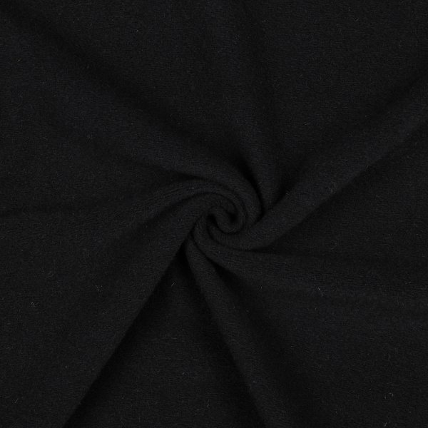 Merino Wool Fleece 001 Schwarz