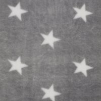 Fleece Stars 001 Grey/Light Grey