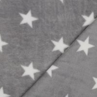 Fleece Stars 001 Grey/Light Grey