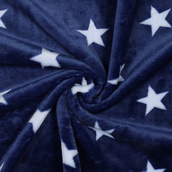 Fleece Stars 002 Blue/Light Blue