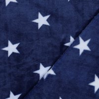 Fleece Stars 002 Blue/Light Blue