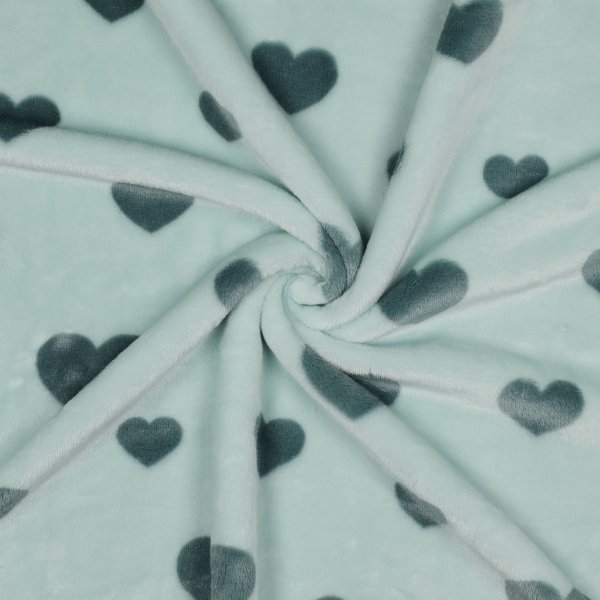 Fleece Hearts 006 Sage