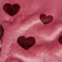 Fleece Hearts 011 Mauve