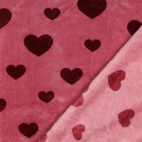 Fleece Hearts 011 Mauve