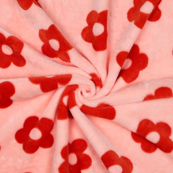 Fleece Flowers 009 Light Pink