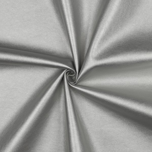 Faux Leather 014 Light Silver Metallic