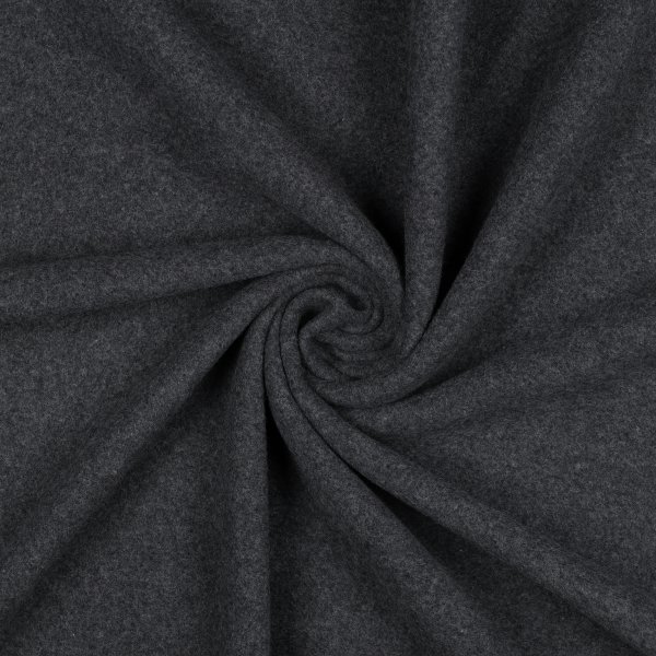 Bio Cotton Fleece 004 Antracite Melange
