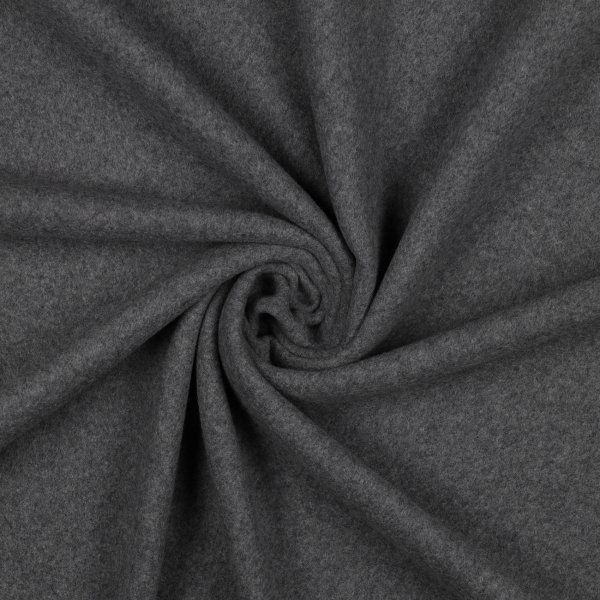 Bio Cotton Fleece 004 Antracite Melange