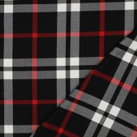 Tartan Check 010 Black/White/Red Big