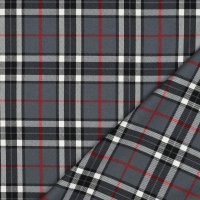 Tartan Check 015 Grey/Black/Red