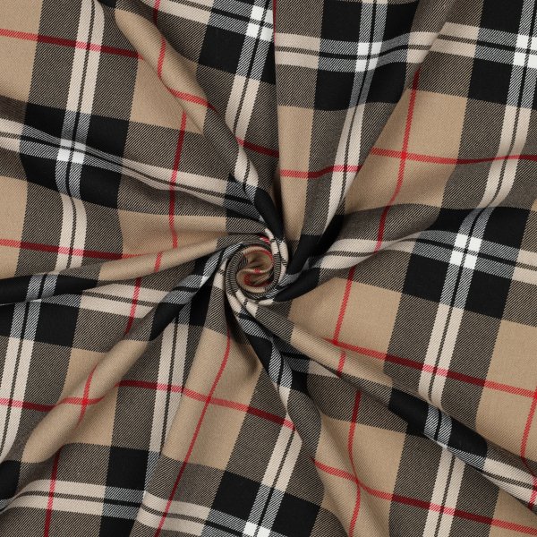 Tartan Check 016 Camel