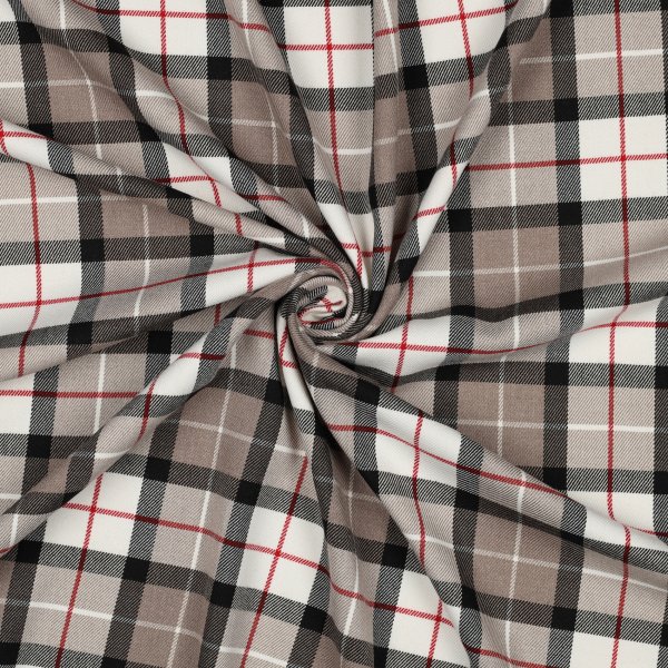 Tartan Check 019 Taupe
