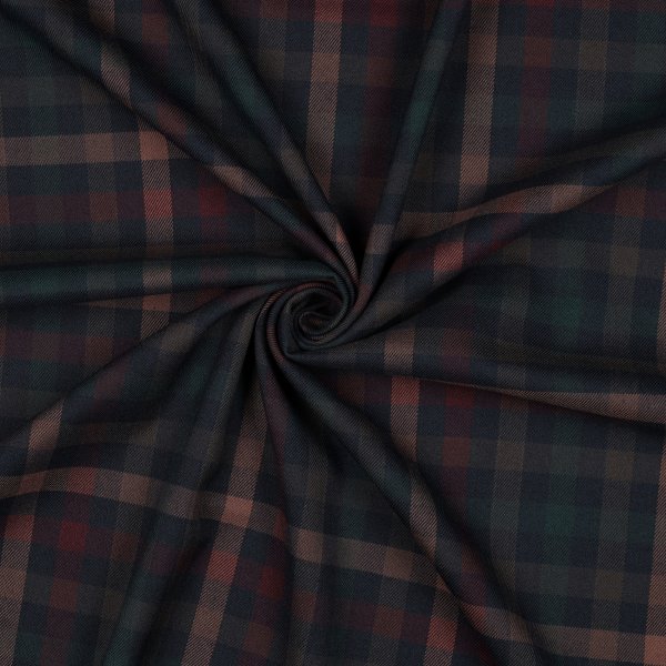 Tartan Check 028 Navy/Red/Camel/Green