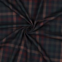 Tartan Check 028 Navy/Red/Camel/Green
