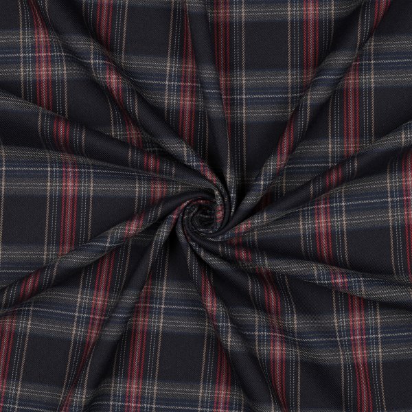 Tartan Check 029 Navy/Red/Camel