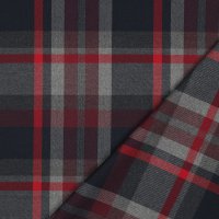 Tartan Check 032 Black/Grey/Red