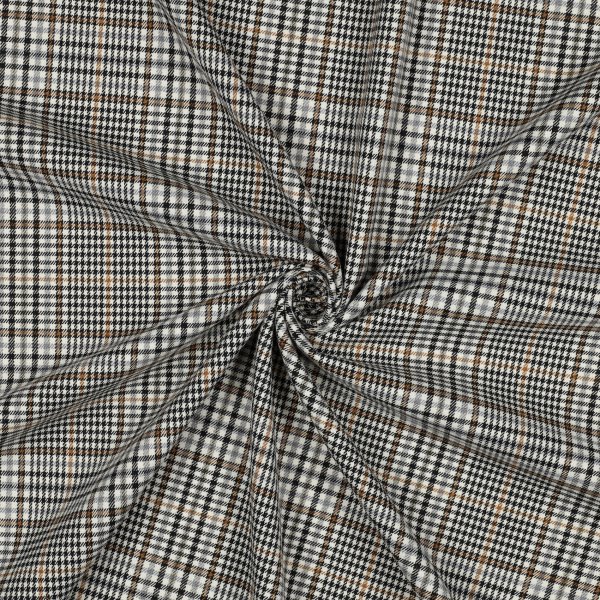 Tartan Check 048 Ecru/Brown/Black