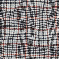 Tartan Check 049 Ecru/Navy/Orange
