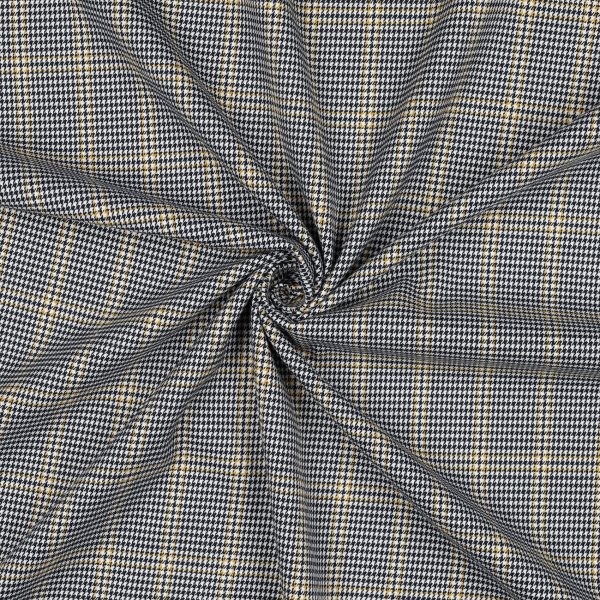 Tartan Check 051 Black/White/Ochre
