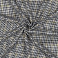 Tartan Check 051 Black/White/Ochre