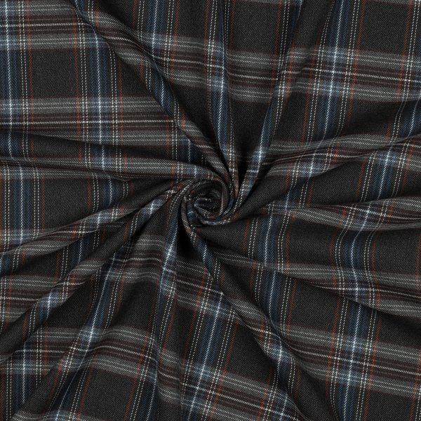 Tartan Check 057 Grey/Light Blue/White