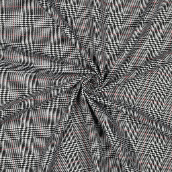 Tartan Check 059 Black/White/Red