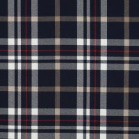 Tartan Check 064 Navy/White/Camel