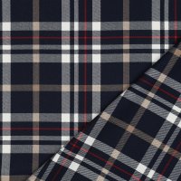 Tartan Check 064 Navy/White/Camel
