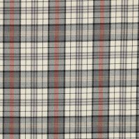 Tartan Check 067 Ecru/Grey/Orange